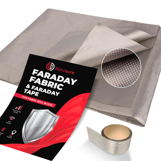 Faraday Fabric (44" x 36") — RF, EMI, & RFID Shielding for 99% EMF Protection
