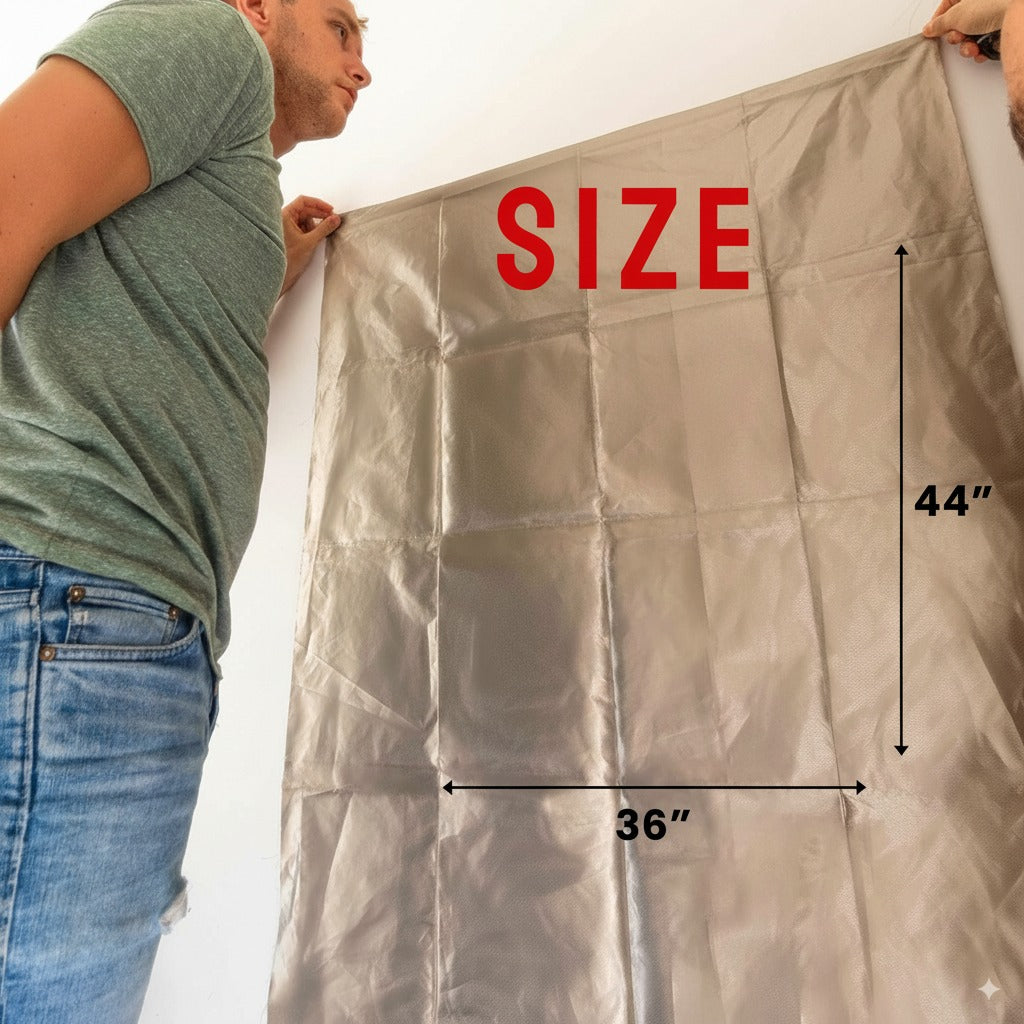 Faraday Fabric (44" x 36") — RF, EMI, & RFID Shielding for 99% EMF Protection