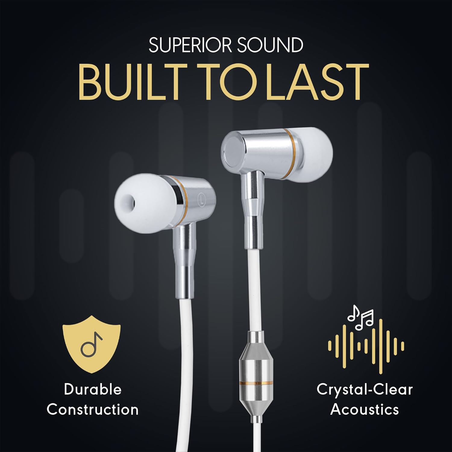 Anti-Radiation Air Tube Headphones with Carry Case — 99% EMF Reduction