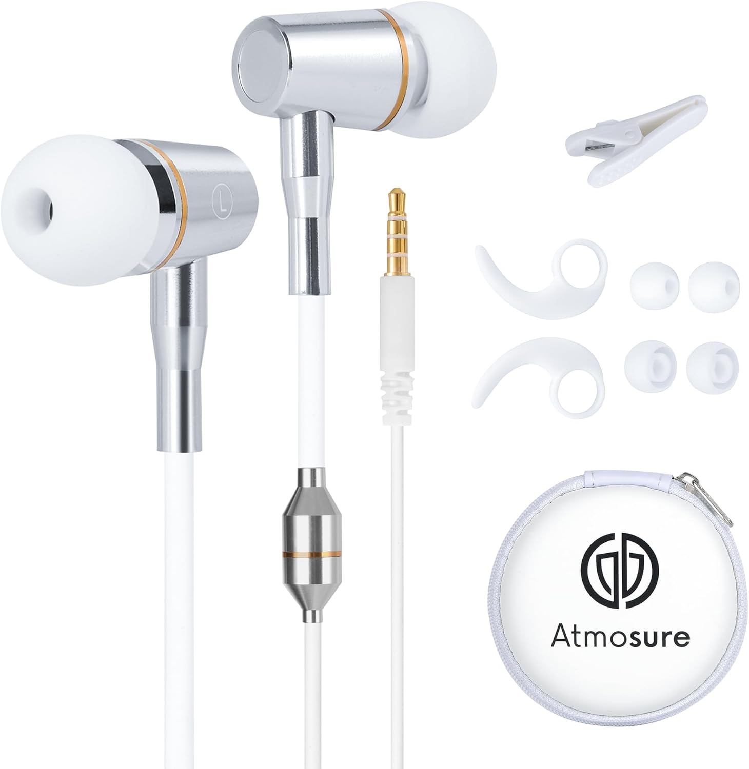 Anti-Radiation Air Tube Headphones with Carry Case — 99% EMF Reduction