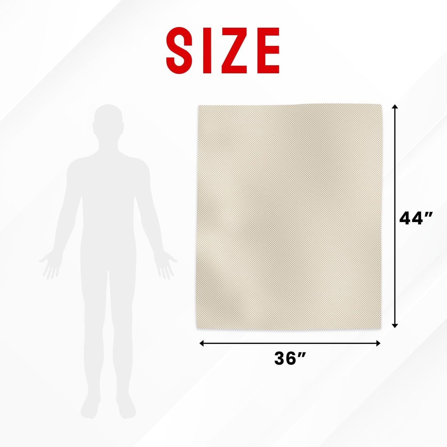 Faraday Fabric (44" x 36") - RF, EMI, & RFID Shielding for 99% EMF Protection