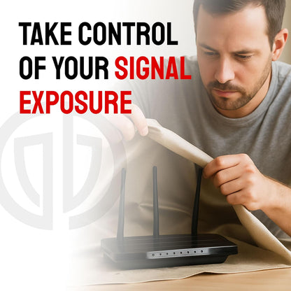 Faraday Fabric (44" x 36") - RF, EMI, & RFID Shielding for 99% EMF Protection