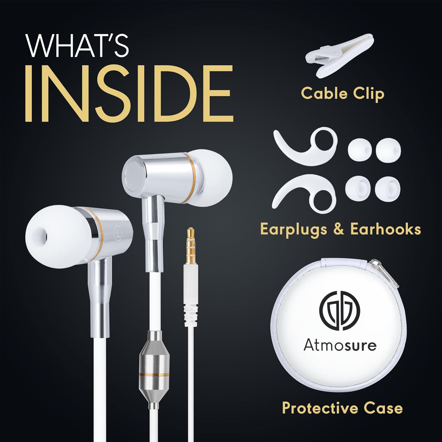 Anti-Radiation Air Tube Headphones with Carry Case — 99% EMF Reduction