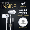 Anti-Radiation Air Tube Headphones with Carry Case — 99% EMF Reduction