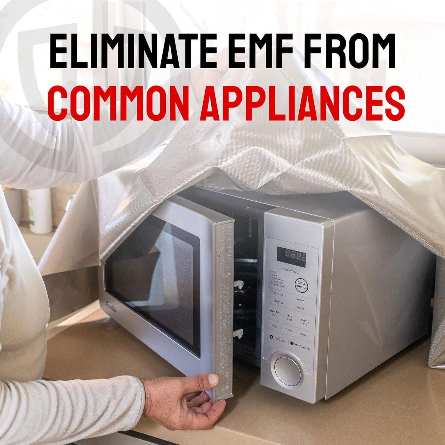 Faraday Fabric (44" x 36") - RF, EMI, & RFID Shielding for 99% EMF Protection