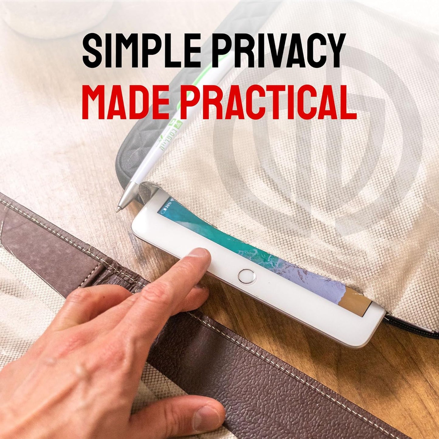 Faraday Fabric (44" x 36") - RF, EMI, & RFID Shielding for 99% EMF Protection