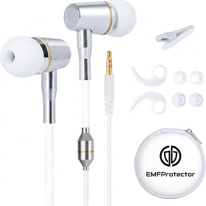 EMFProtector Anti-Radiation Air Tube Headphones (3.5mm) — 99% EMF Reduction